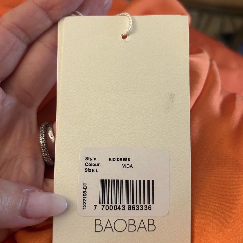 Baobab Collection Orange-to-Yellow Ombre Knot-Front Maxi Dress - Picture 6 of 10